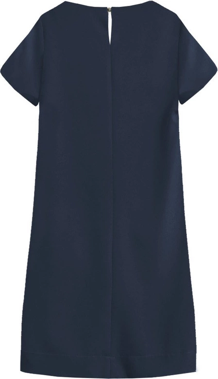 Trapezowa sukienka granatowa (435art)