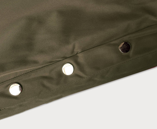 Damska parka z futerkiem army (5M3180-136)