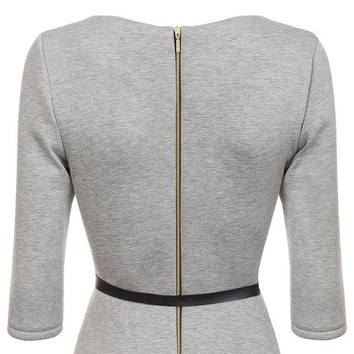 PIANKOWA SUKIENKA Z ZAMKIEM SZARA (S5000)