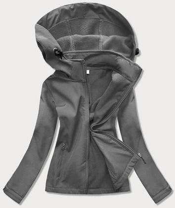 DAMSKA KURTKA-BLUZA TREKKINGOWA GRAFITOWA (HH018-2)