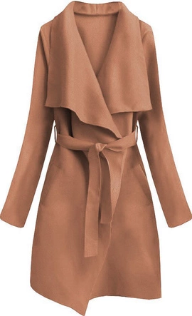 MINIMALISTYCZNY PŁASZCZYK JASNOBRĄZOWY (552ART)