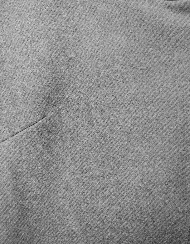 KRÓTKI PŁASZCZ Z KAPTUREM SZARY (2703)