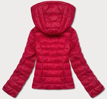 Przejściowa pikowana kurtka damska czerwona (23M9001-275)