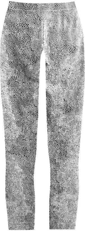 BŁYSZCZĄCE LEGGINSY W ZWIERZĘCY WZÓR CZARNO-BIAŁE (325/1ART)