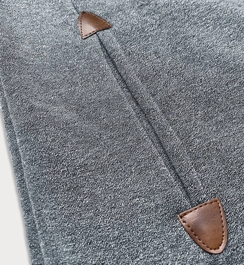 BLUZO SUKIENKA Z KAPTUREM CIEMNA SZARA (XAMG-730X)