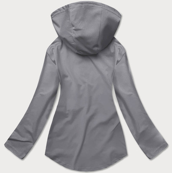 Bluza z asymetrycznym dołem szara (hd153-03)