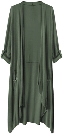 CIENKA NARZUTKA Z KIESZENIAMI KHAKI (248ART)