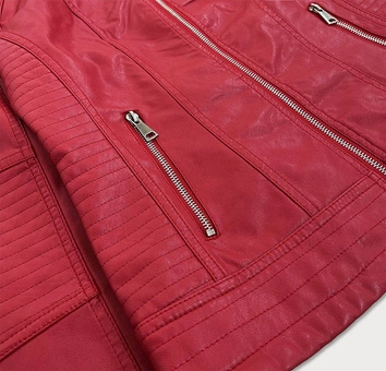 KLASYCZNA RAMONESKA Z EKOSKÓRY CZERWONA (TD113)