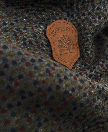 Rozpinana bluza z kapturem w drobne serduszka grafitowa (2316)