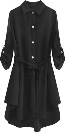 DŁUGA KOSZULA OVERSIZE CZARNA (512ART)