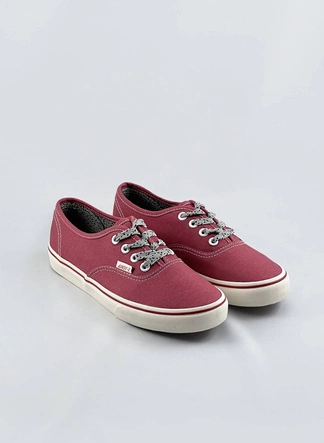 Sznurowane tenisówki damskie ciemny róż (a8879)