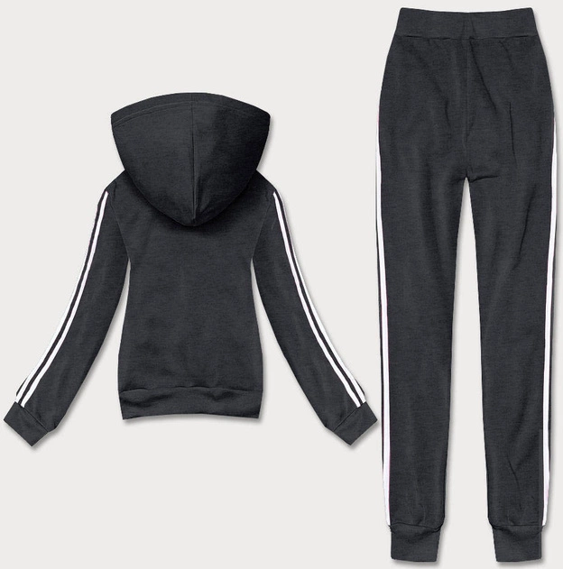 Komplet dresowy z lampasami grafitowy (KK0050)