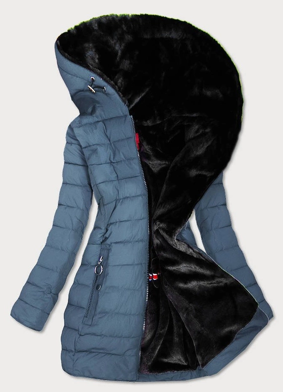 WODOODPORNA DAMSKA KURTKA ZIMOWA NIEBIESKA (M-13)