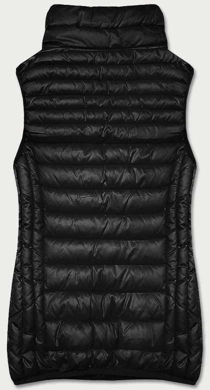 Damska kamizelka ze stójką czarna (B8233-1)