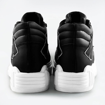 Damskie wyższe buty sportowe czarne (sg-139)