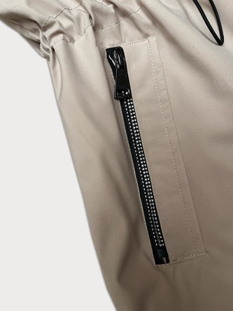 Cienka kurtka z kapturem S'West jasny beż (B8236-51)