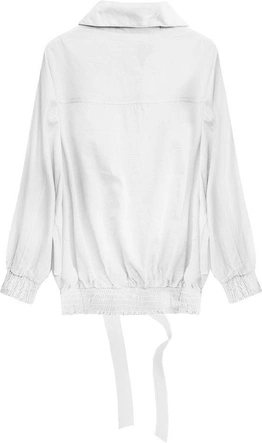 BAWEŁNIANA KOSZULA NIETOPERZOWA BIAŁA (1105)