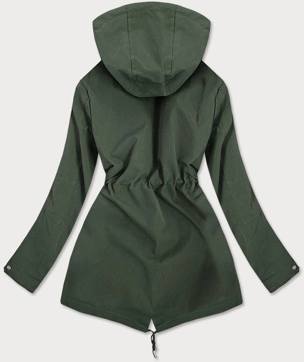 DWUSTRONNA KURTKA DAMSKA KHAKI-GRANATOWA (W505)