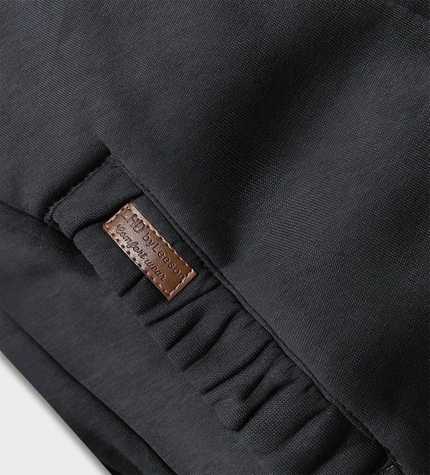 Rozpinana bluza damska grafitowa (amg-693)