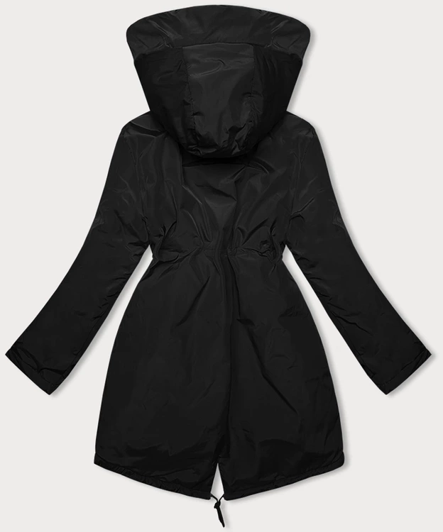 Zimowa kurtka damska z kapturem Miss TiTi czarna (H-3832)