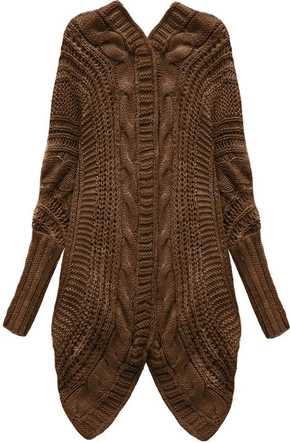 NIETOPERZOWY SWETER BRĄZOWY (125ART)