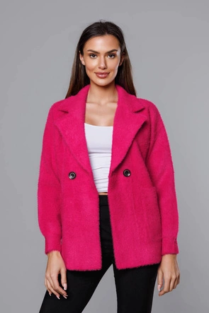 Krótka narzutka alpaka różowa (CJ65)