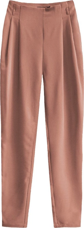 SPODNIE Z WYSOKIM STANEM RUDE (6153)