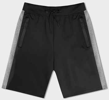 Sportowe spodenki męskie czarne (8K281-3)