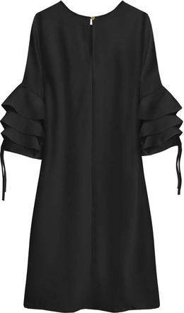 TRAPEZOWA SUKIENKA CZARNA (533ART)