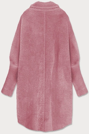 Wełniana narzutka alpaka łososiowa (7108)