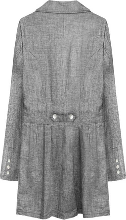 CIENKI PŁASZCZYK CIEMNOSZARY (1295)