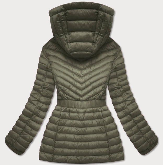 Taliowana kurtka damska khaki (gt-212)