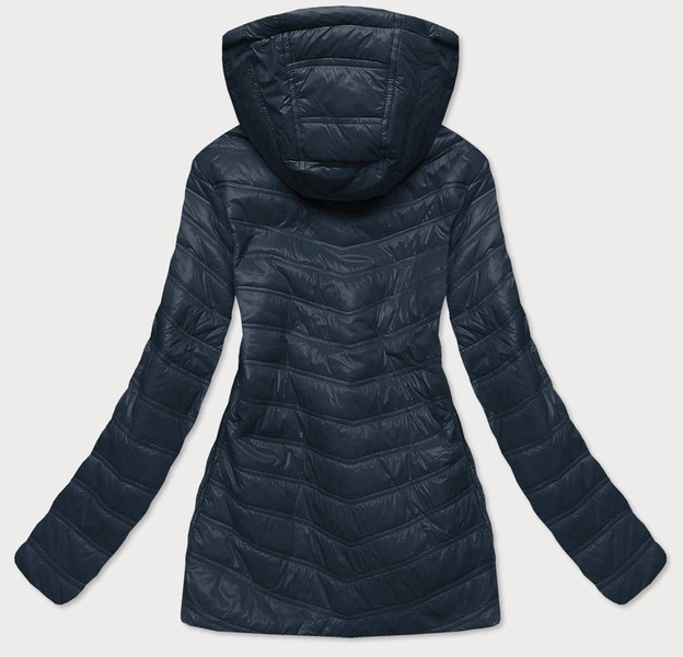 PIKOWANA DWUSTRONNA KURTKA DAMSKA GRANAT/MUSZTARDA (RQW6308)