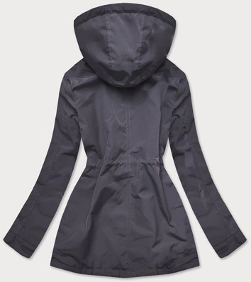 KURTKA PARKA DAMSKA Z KAPTUREM SZARA (6364)