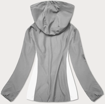 CIENKA BLUZA Z KAPTUREM SZARA (HM096-3)