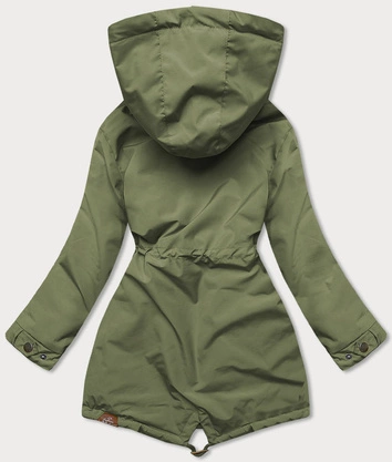 Kurtka damska z kapturem khaki (can-563)