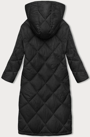 Pikowana kurtka damska zimowa czarna (H-896-01)