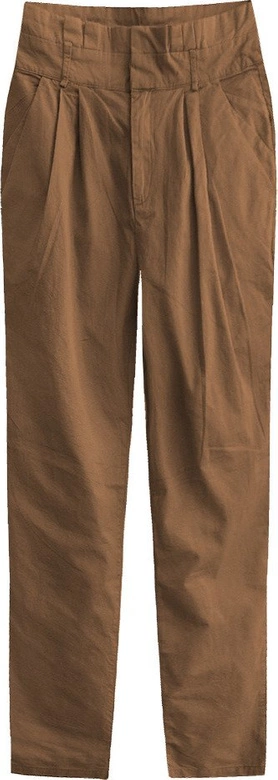 BAWEŁNIANE SPODNIE KARMELOWE (2217)