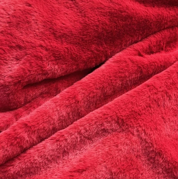 Damska parka zimowa z podpinką i kapturem czerwona (7600)