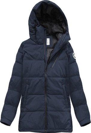 KURTKA ZIMOWA Z PUCHEM NATURALNYM GRANAT 1 (5011)