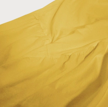 BAWEŁNIANA SUKIENKA OVERSIZE MUSZTARDOWA (306ART)