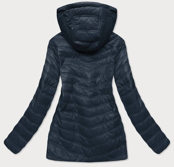 PIKOWANA DWUSTRONNA KURTKA DAMSKA GRANAT/MUSZTARDA (RQW6308)