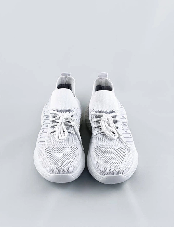 Ażurowe sneakersy damskie białe (jy21-2)