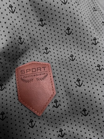 Rozpinana bluza damska ze ściągaczami szara (2306)