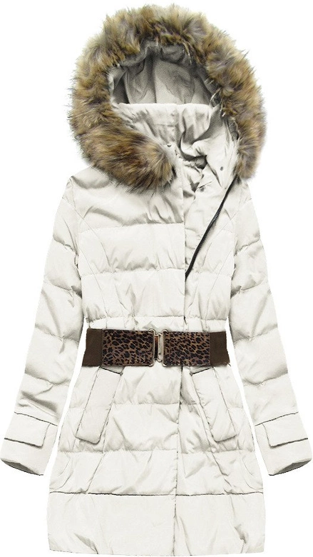 KURTKA Z KAPTUREM I PASKIEM BIAŁA (1976)