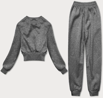 Dres damski bluza + spodnie ciemnoszary (8c78-5)