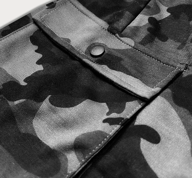 Męskie spodenki moro jasne szare (8K282-2)