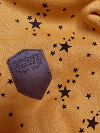 Rozpinana damska bluza w gwiazdki żółta (2313)