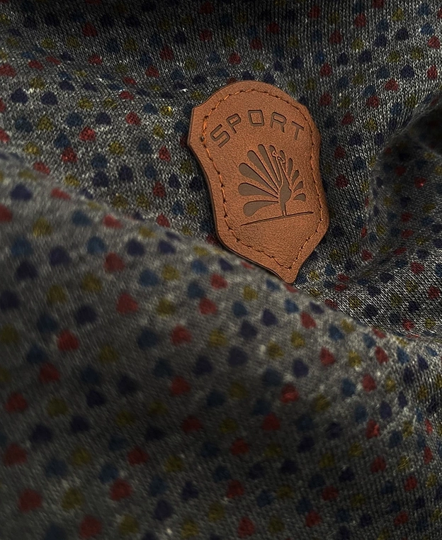 Rozpinana bluza z kapturem w drobne serduszka grafitowa (2316)