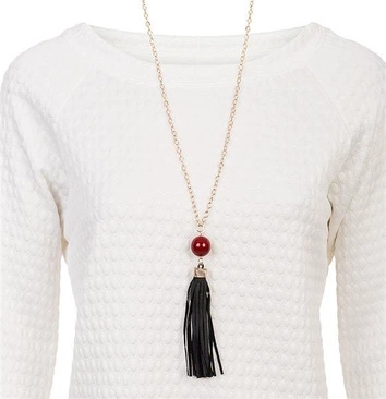 BLUZKA Z TŁOCZONYM WZOREM ŚMIETANOWA (8885)